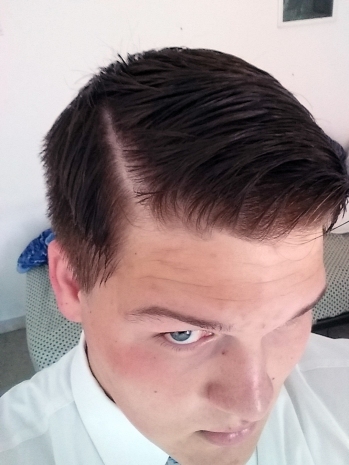 Got my hair cut, but in Italy they cut your hair how they want, I ended up with a Riga along my part which is where they shave a line into your head