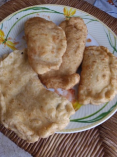 I made some panzerotti for P-day lunch today. They weren't incredible, but it was fun to try