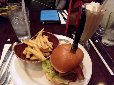 the burger I had at Hard Rock cafe
