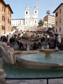 The Spanish steps at piazza Spagna