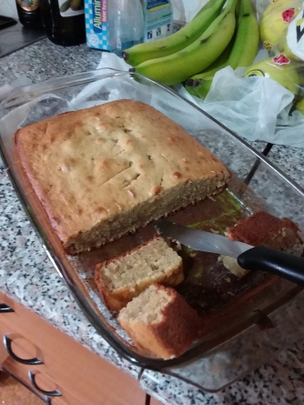 I made some Birthday Banana Bread for my comp (it actually turned out pretty good too)