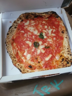 This is a pizza I had in Napoli. Da Michele's arguably the best Margherita pizza in the world (cheese pizza for you all that don't understand real pizza) it was really good, however we had it like right after the place opened, so it gets even better.